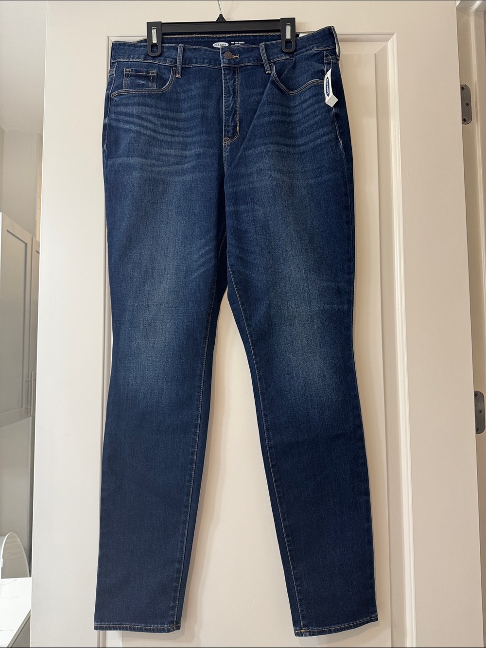 NWT Old Navy Pop Icon Skinny Blue Jeans size 16 Tall